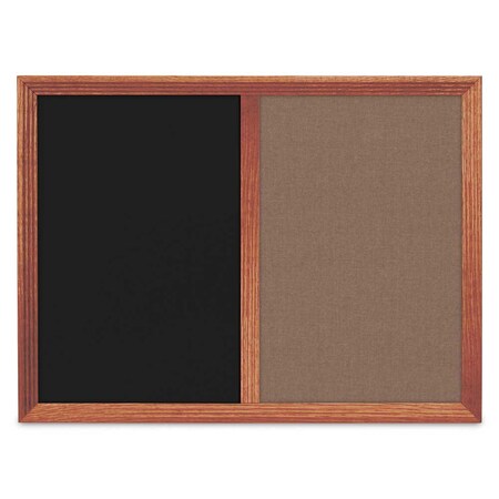 Enclosed Corkboard,1 Door,18x24,4 Fra, UV3421-SATIN-PEARL